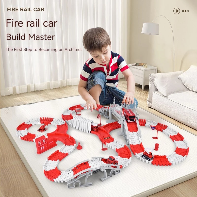 Model Kit Engine - İtfaiye yolu montaj araba mühendisliği Minin