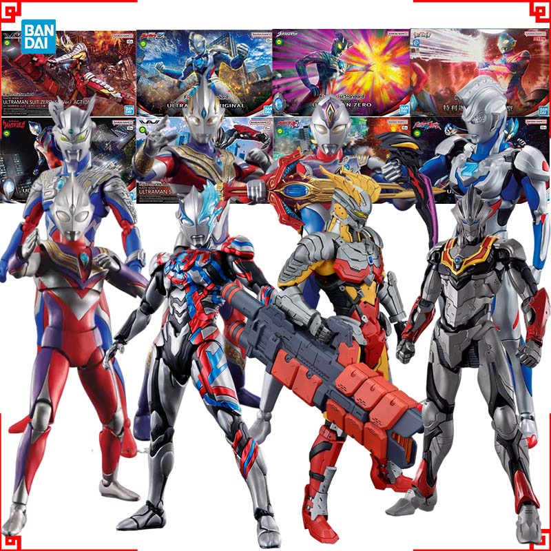 Model Kit Ultraman Zero - Bandai Ultraman model seti FRS Tiga