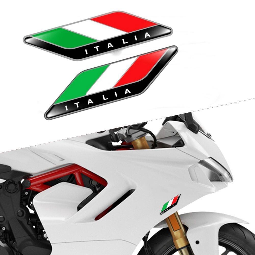 Model Kit Vespa - 2 adet/çift 3D üç renkli bayrak
