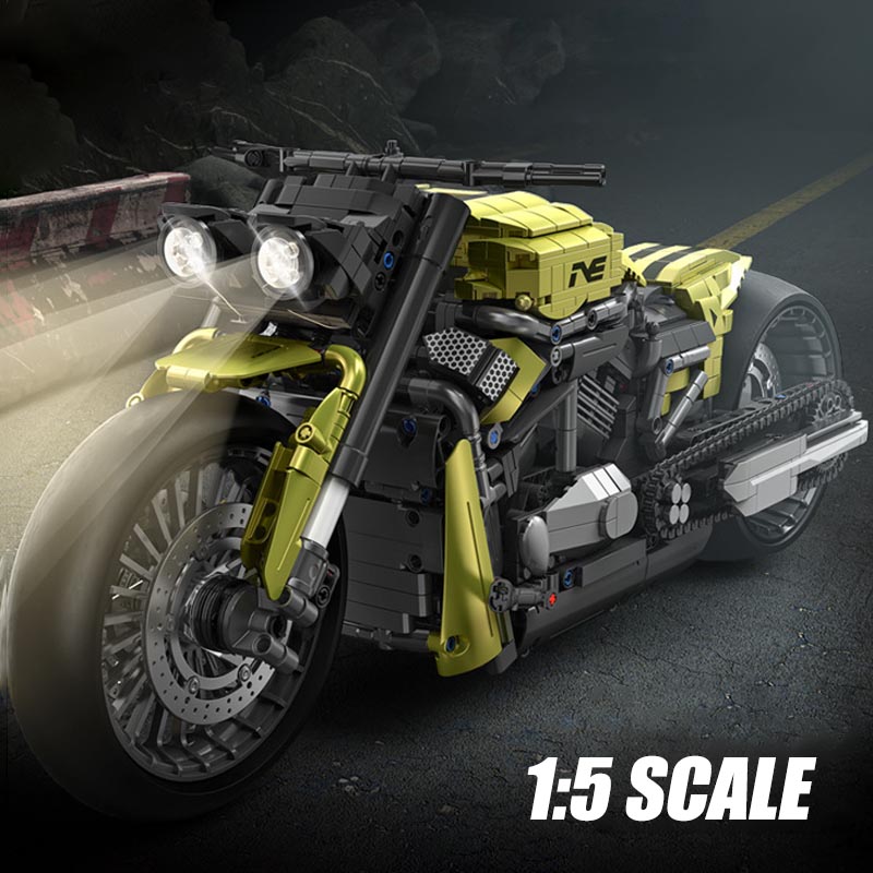 Model Kit Vespa - Teknik şehir 2427 adet Harleyed motosiklet