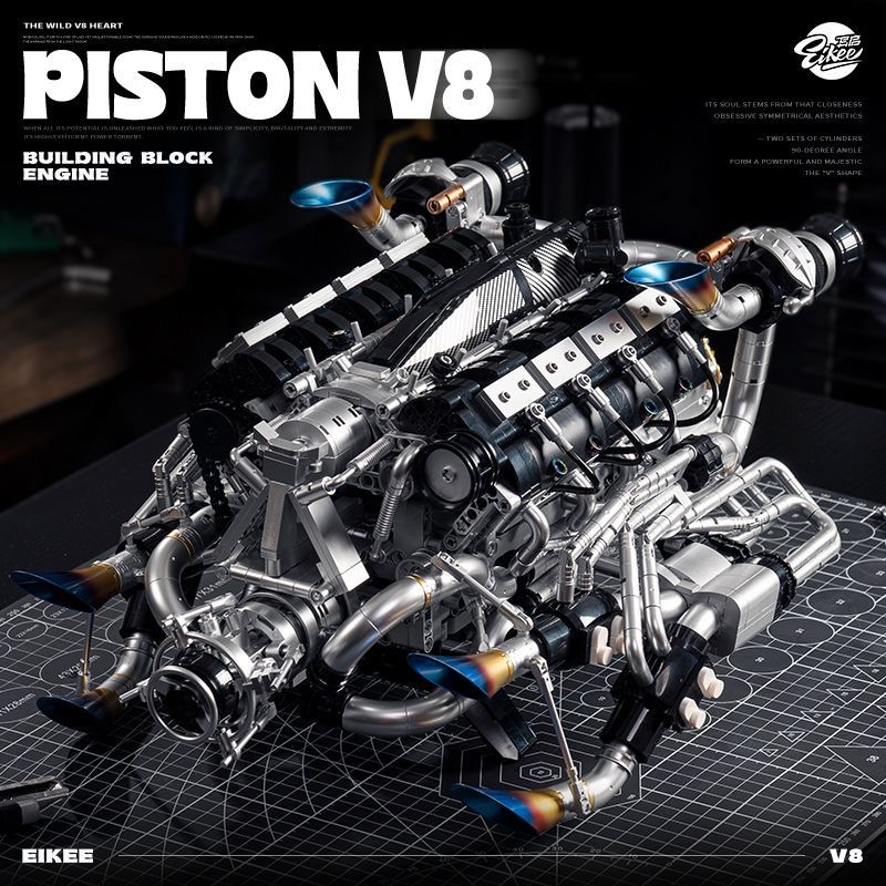 MOC Supercar V8 Motor Yapım Bl - Model Kit Engine incelemesi ve fiyatı
