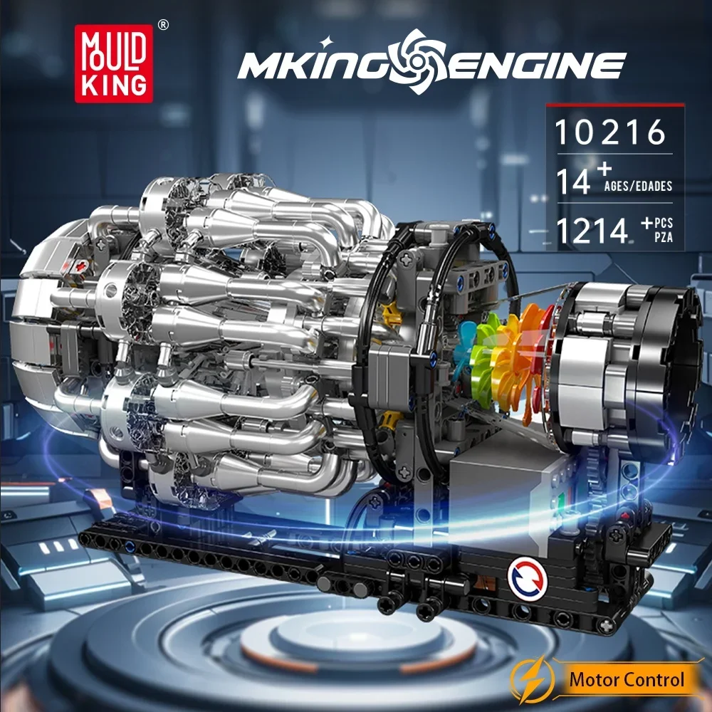 Mould King 10216 Turbojet Moto - Model Kit Engine incelemesi ve fiyatı