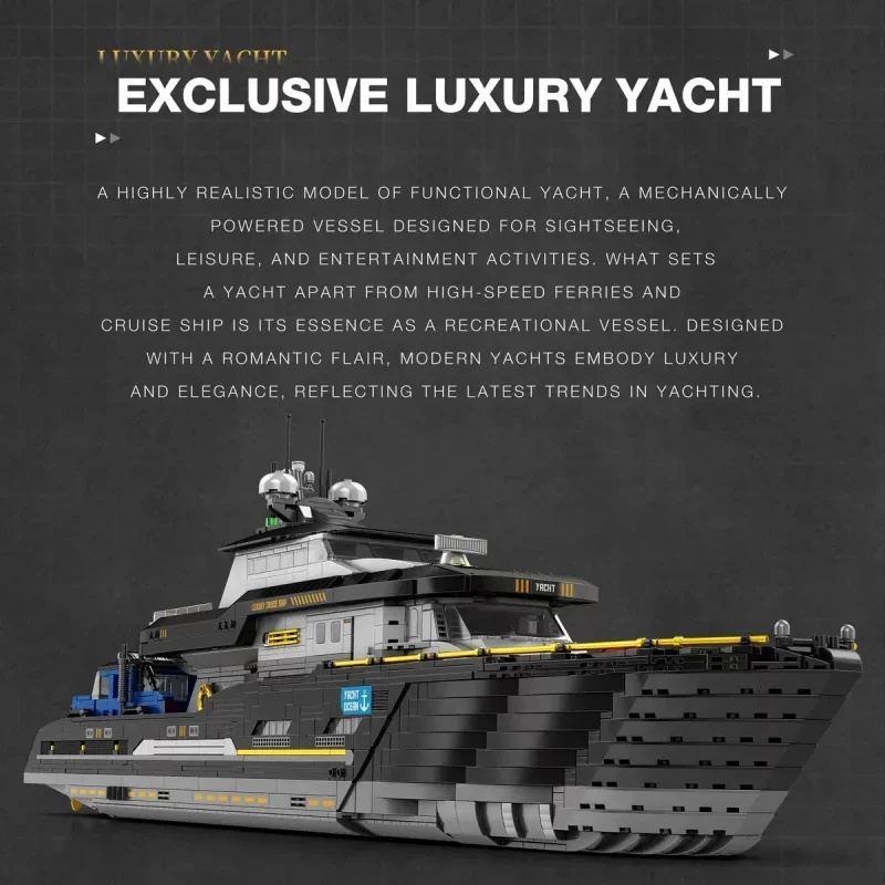 Reobrix 66103 Dev Lüks Yat Gem - Model Kit Yacht incelemesi ve fiyatı